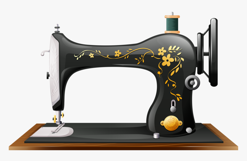 Vintage Sewing Machines, Paper Crafts, Arts And Crafts - Sewing Machine Clipart, HD Png Download, Free Download