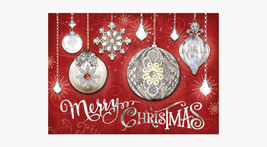 Christmas Cards With Ornaments, HD Png Download, Free Download