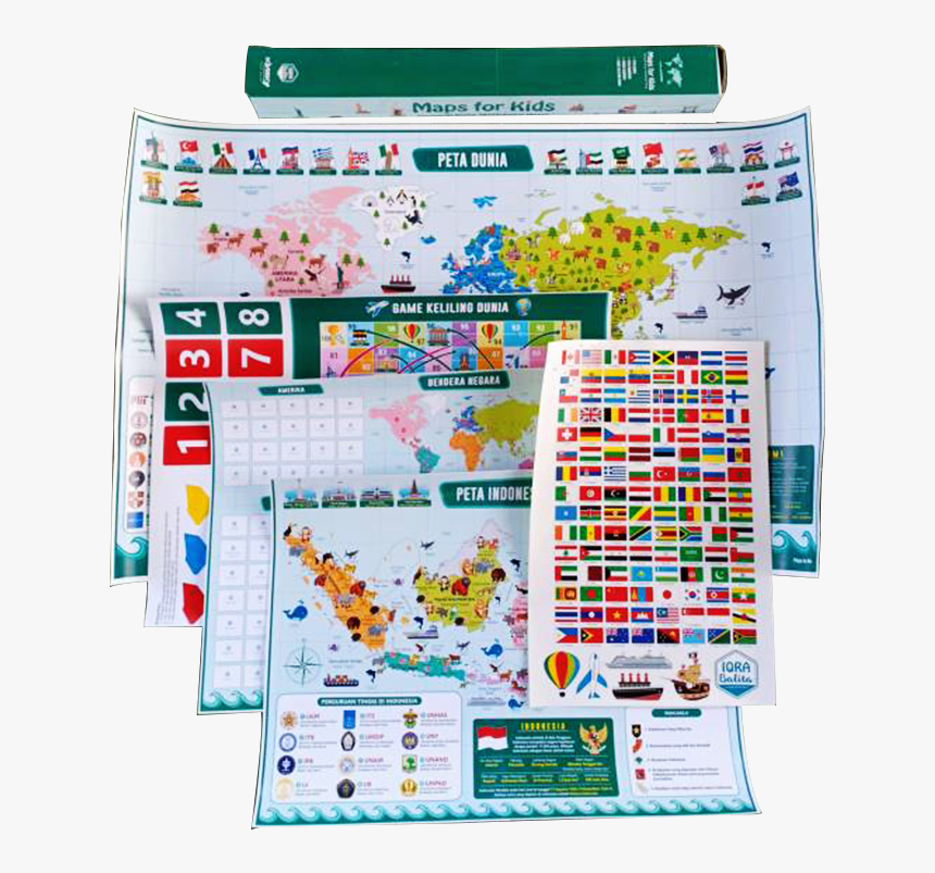 Maps For Kids Kinsky, Peta Untuk Anak Balita, Peta - Map For Kids Iqra Balita, HD Png Download, Free Download