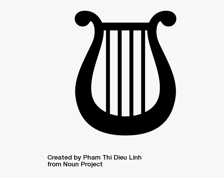 Noun Lyre 118357 - Emblem, HD Png Download, Free Download