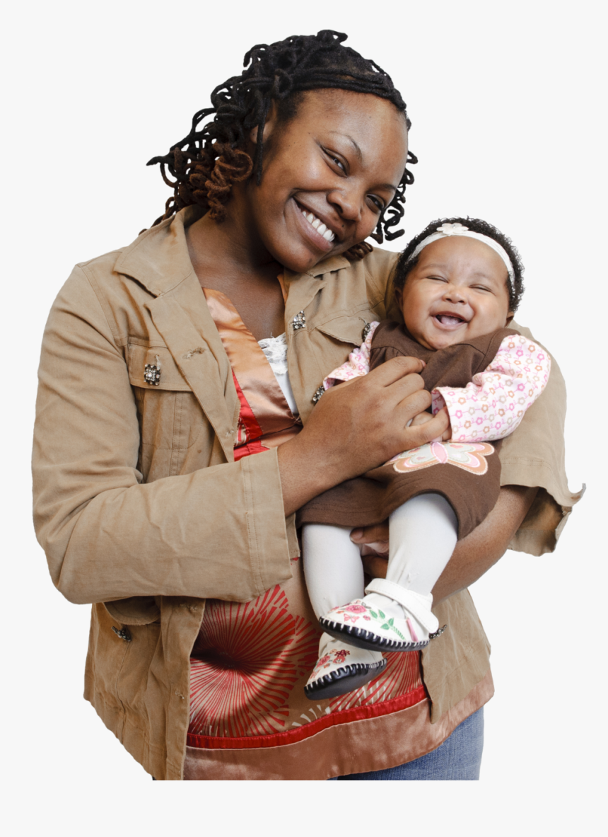 Mom And Smiley Baby No Background - Mother, HD Png Download, Free Download