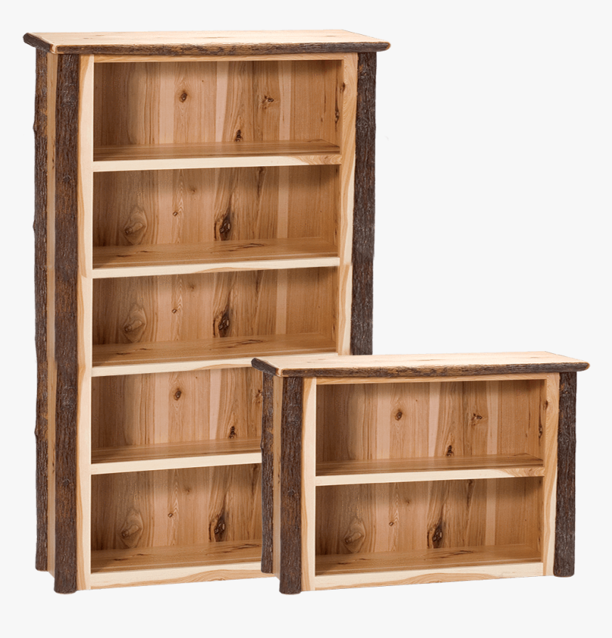 Hickory Bookshelves - Bookcase, HD Png Download, Free Download