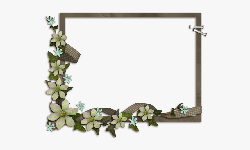 Vintage Flower Frames Png - Vintage Frame Flower Png, Transparent Png, Free Download