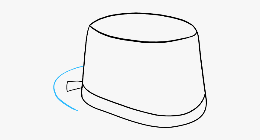 How To Draw Top Hat - Line Art, HD Png Download, Free Download