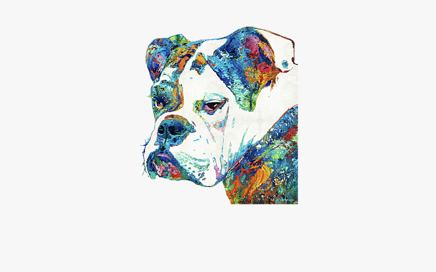 Colorful English Bulldog Art By Sharon Cummings, HD Png Download, Free Download