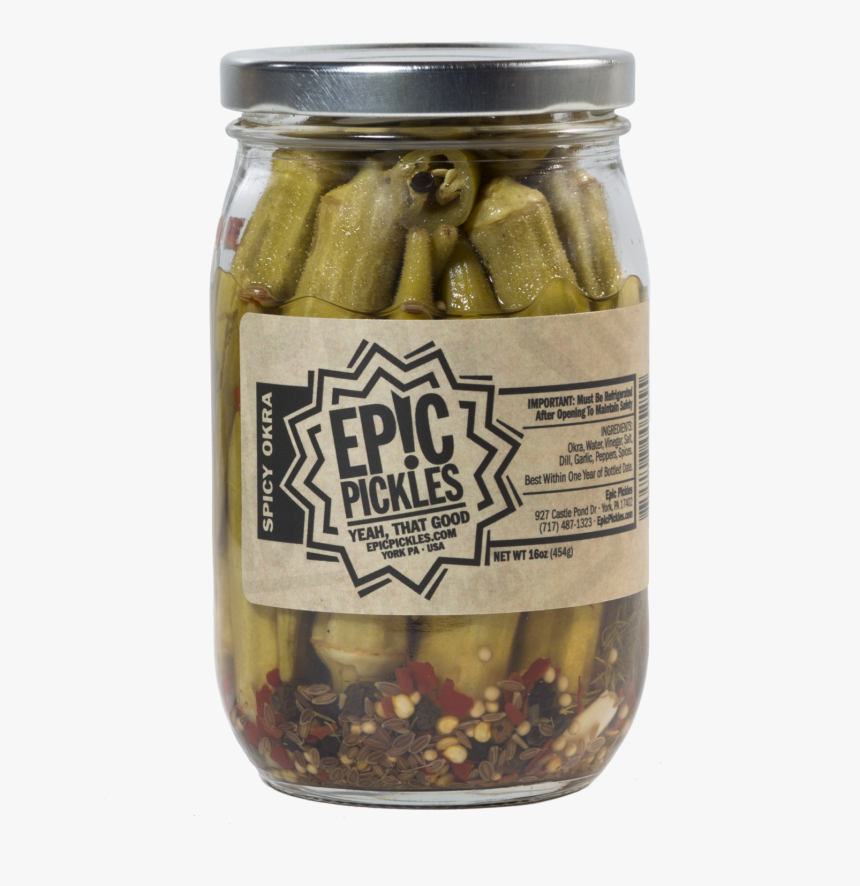 Transparent Okra Png - Pickled Cucumber, Png Download, Free Download