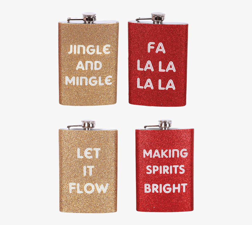 Glitter Sayings Flask - Coin Purse, HD Png Download, Free Download