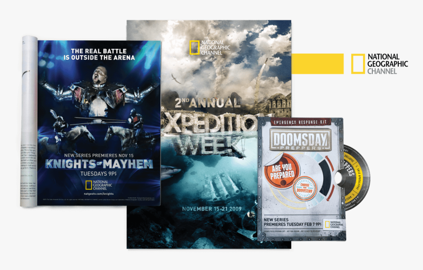 Collection Of Tv Special Promotional Print Design Including - National Geographic Channel, HD Png Download, Free Download