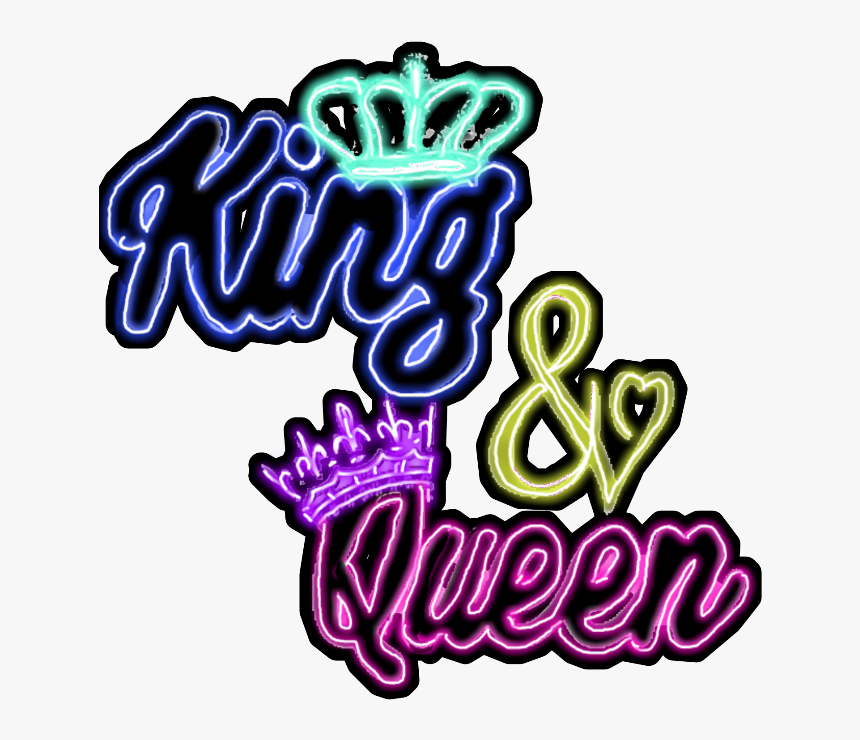 #neon #king #queen #clown - King And Queen Png, Transparent Png, Free Download