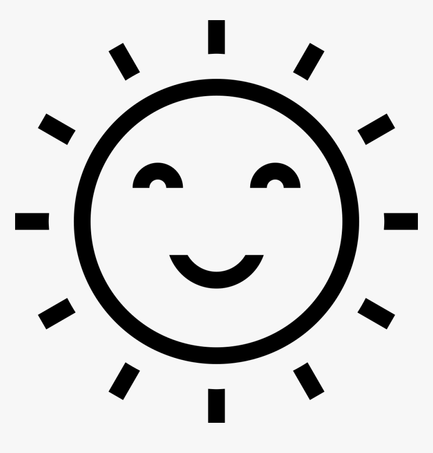 Sun Svg Face Icon For No Pollution Hd Png Download Kindpng