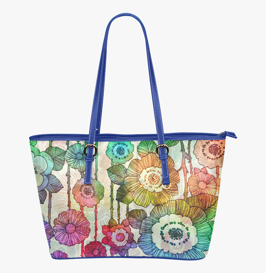 Hanging Flower Garland 2 Leather Tote Bag/large - Tote Bag, HD Png Download, Free Download