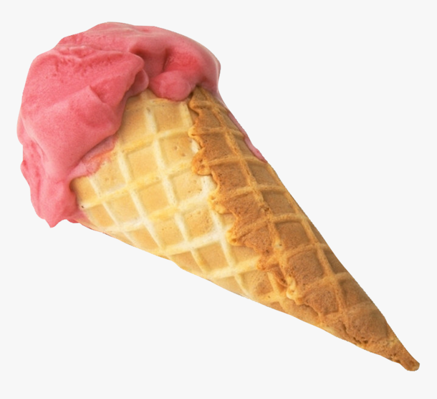 Ice Cream Cones Chocolate Ice Cream Strawberry Ice - Ice Cream Cone Invisible Background, HD Png Download, Free Download