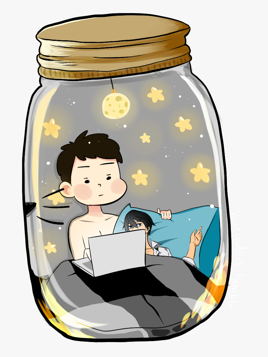 Mason Jar Clipart Transparent Tumblr - Cute Dan And Phil Fanart, HD Png Download, Free Download