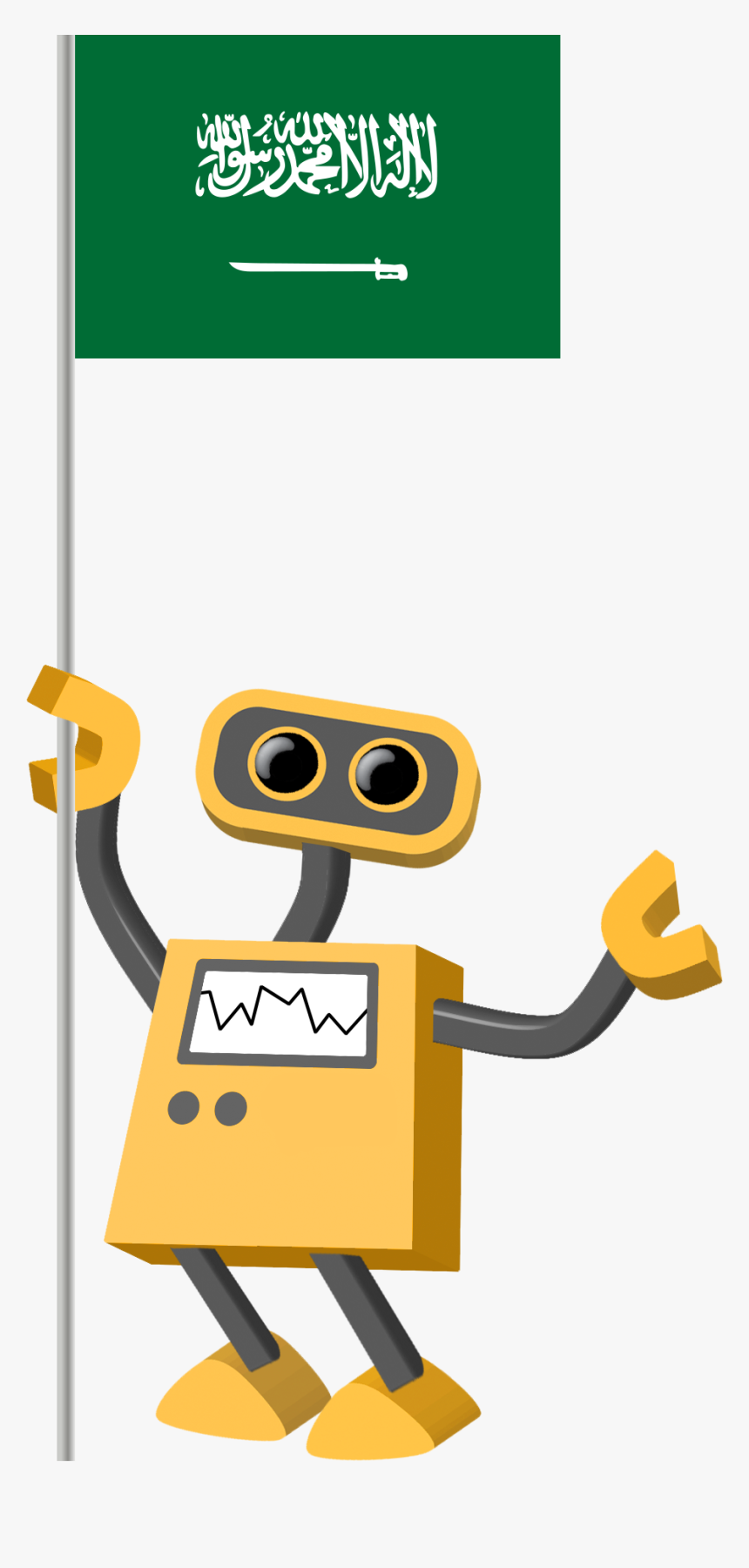 Robot With Stop Sign, HD Png Download, Free Download