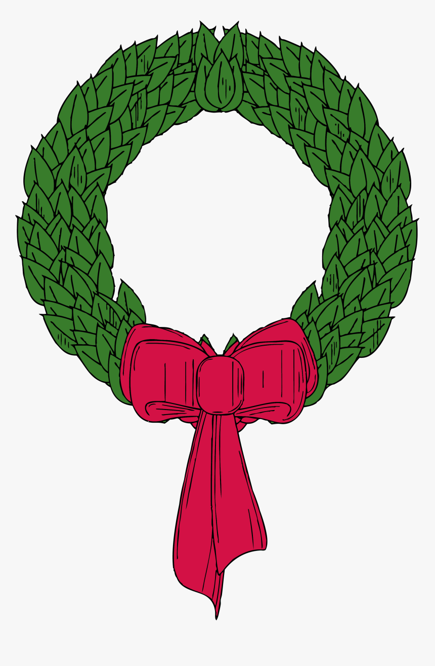 Christmas Wreath - Clip Art Christmas Wreath, HD Png Download, Free Download