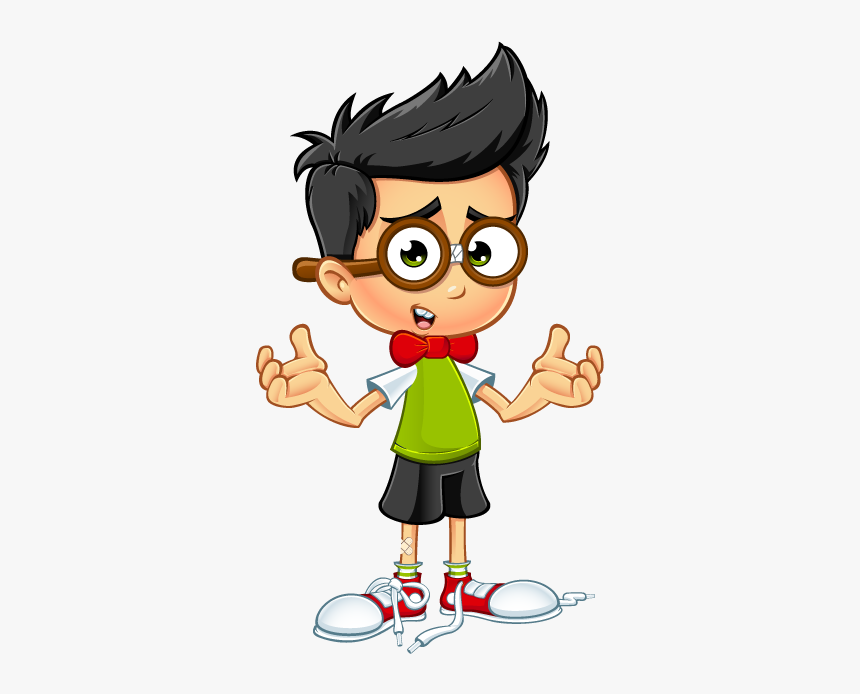 Geek Cartoon Character, HD Png Download, Free Download