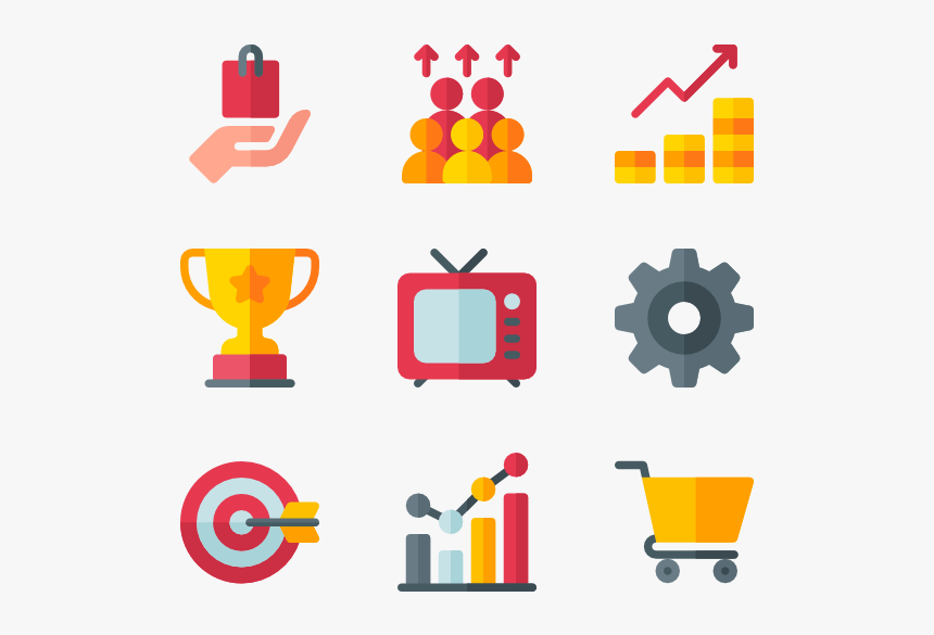 Marketing & Growth - Benefits Icons Png, Transparent Png, Free Download