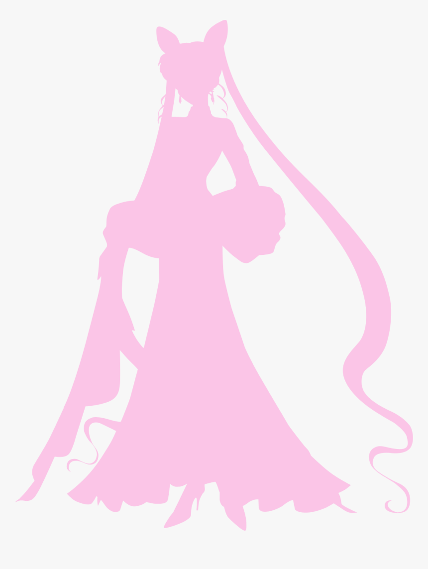 Black Lady Sailor Moon Silhouette, HD Png Download, Free Download