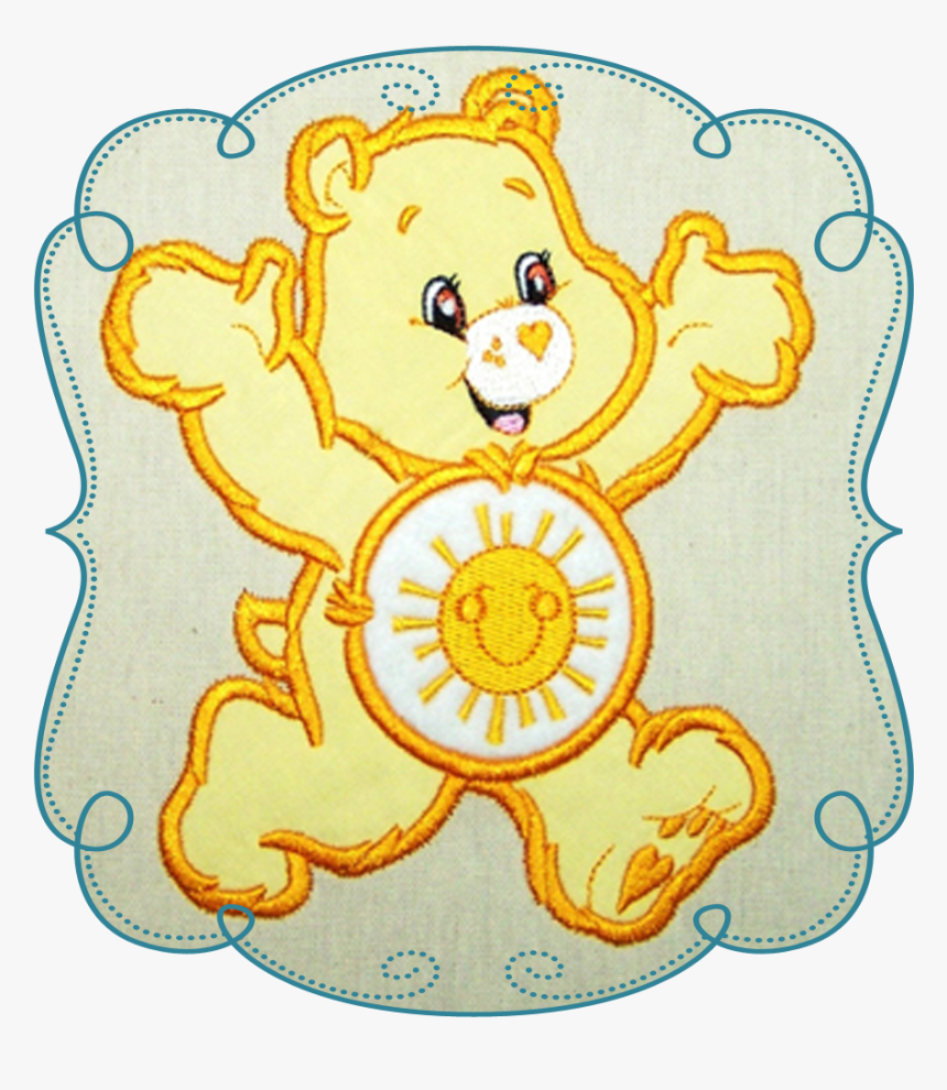 Sunshine Cuddle Bear - Machine Embroidery Patch Work, HD Png Download, Free Download