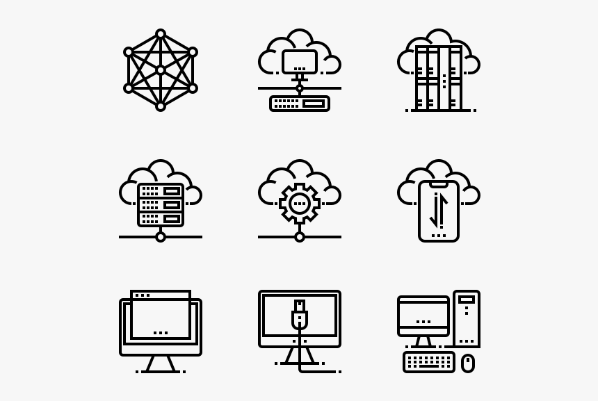 Computer And Network - Portfolio Vector, HD Png Download, Free Download