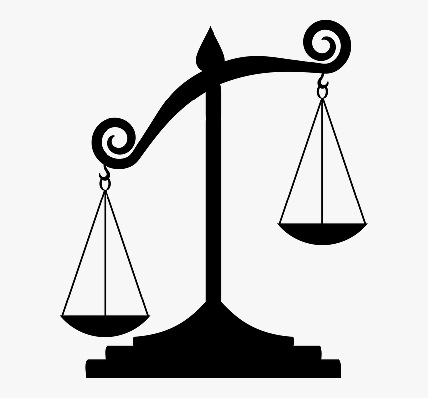 Scale Clipart Broken Scale - Scales Of Justice Unbalanced, HD Png Download, Free Download