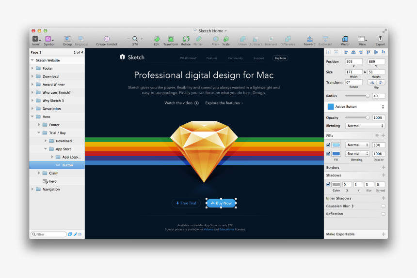 Sketch For Mac, HD Png Download, Free Download