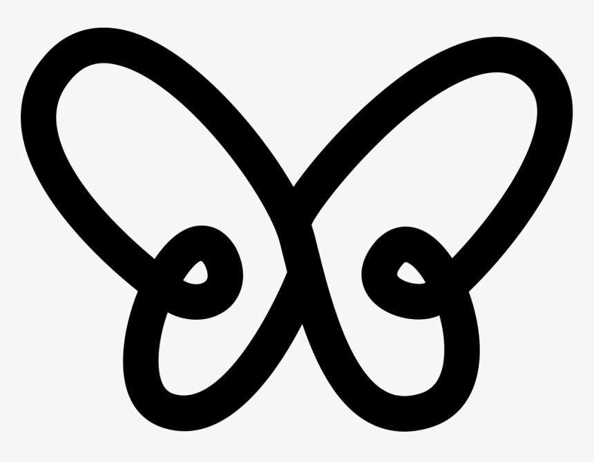 Butterfly Simple Gross Outline Shape From Top View - Macka's Logo, HD Png Download, Free Download