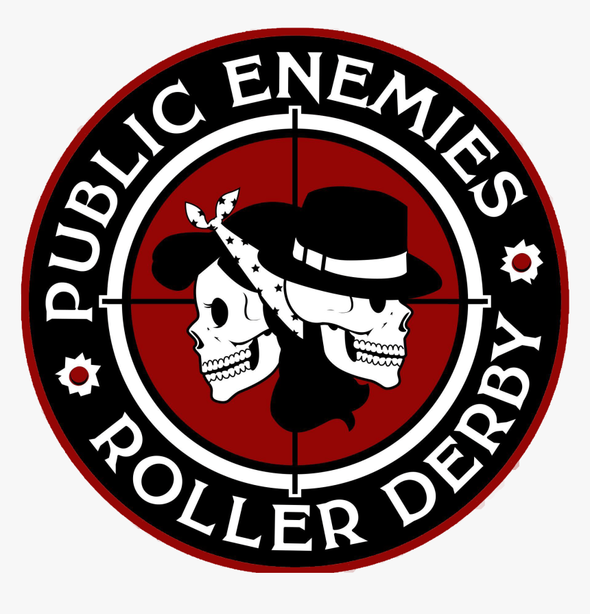 Public Enemies Fountain City Roller Derby - Emblem, HD Png Download, Free Download