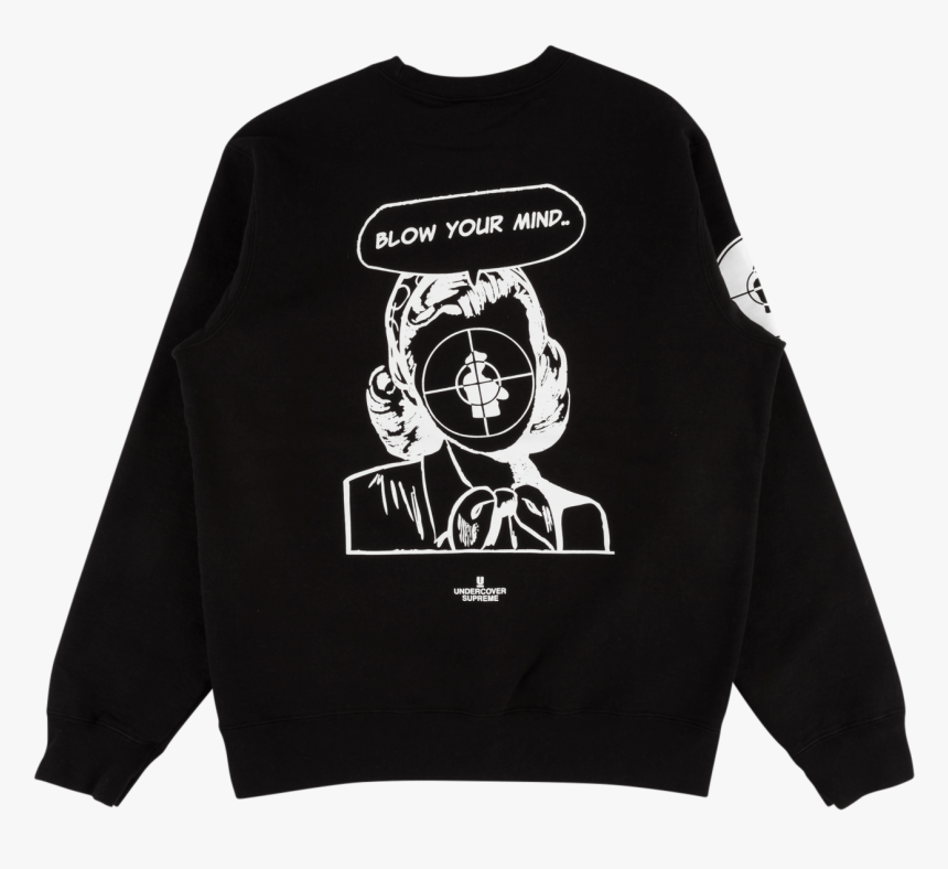 Supreme Udc Public Enemy Crewneck "ss - Long-sleeved T-shirt, HD Png Download, Free Download