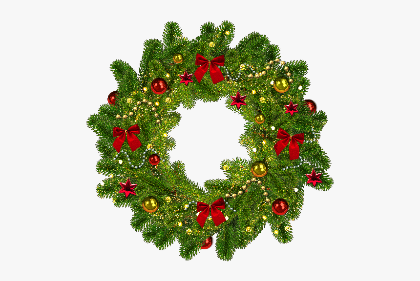 Christmas Wreath Image Free - Wreath, HD Png Download, Free Download