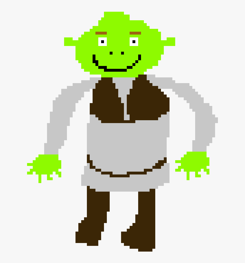 Png Pixel Art Of Shrek Clipart , Png Download - Shrek Clipart, Transparent Png, Free Download