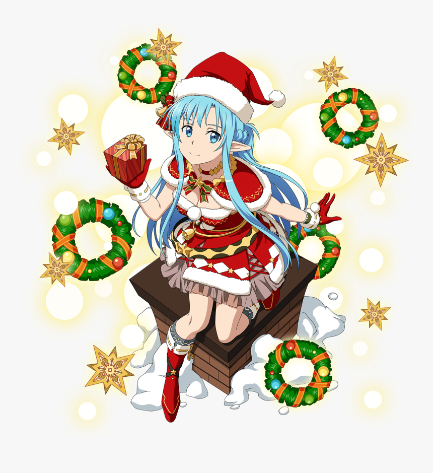 Asuna Christmas 2 ~5 Star - Sword Art Online Memory Defrag Christmas, HD Png Download, Free Download