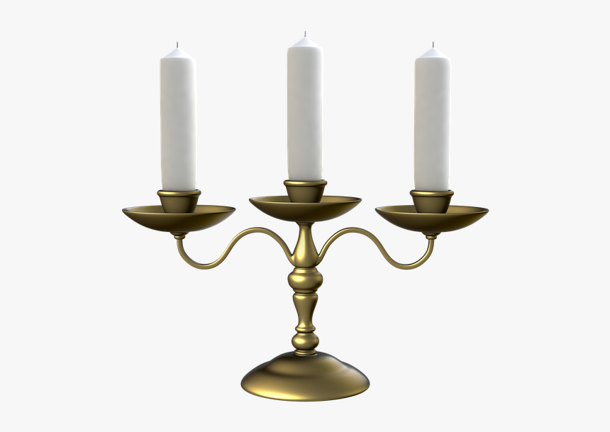 Candlestick For Three Candles, Transparent Background - Candlestick Png, Png Download, Free Download