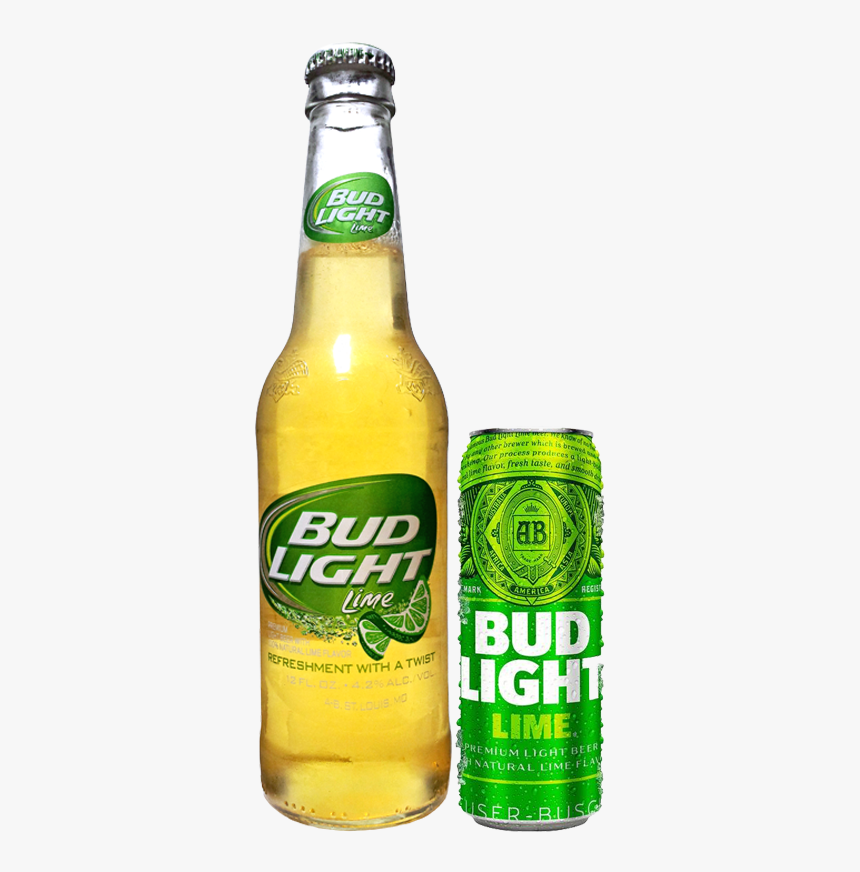 Bud Light Lime Glass Bottle, HD Png Download, Free Download