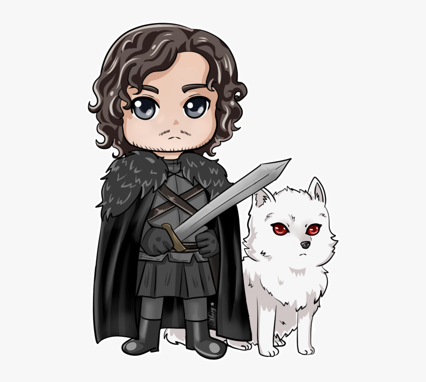 Jon Snow Clipart Cute - Game Of Thrones Chibi, HD Png Download, Free Download