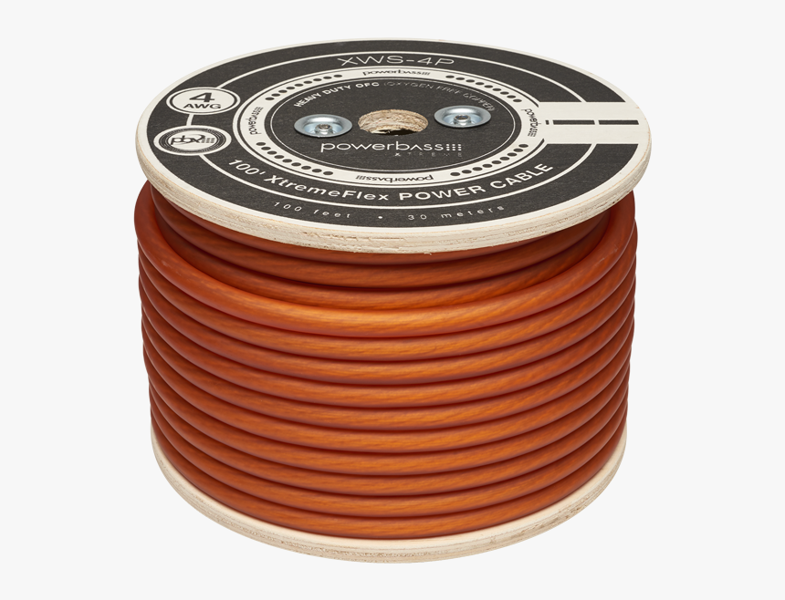 Xws-4p 4 Awg Power Wire - Transparent Orange 0 Gauge Wire, HD Png Download, Free Download