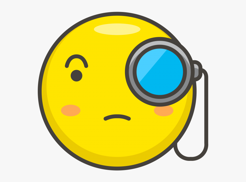 Face With Monocle Emoji - Smiley, HD Png Download, Free Download