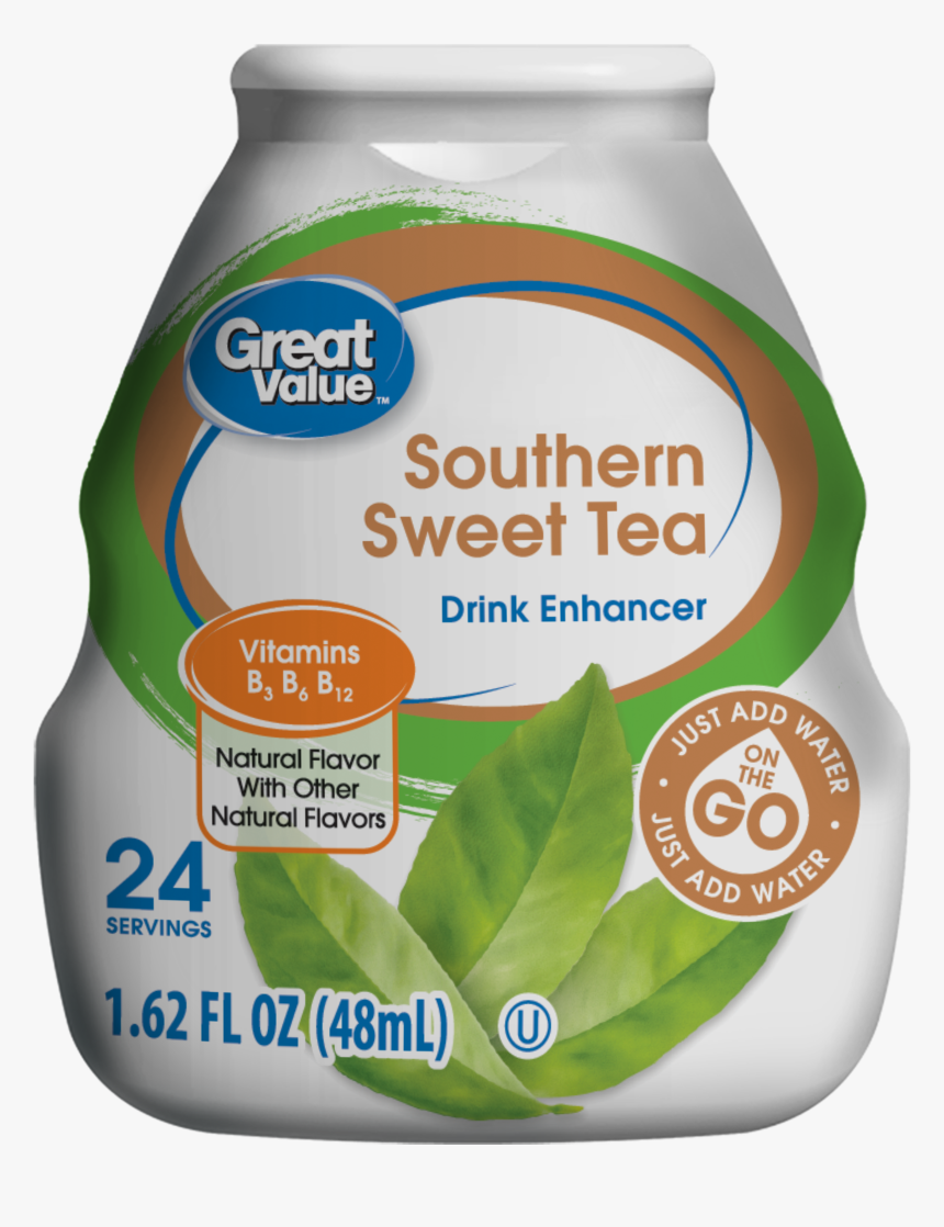 Great Value Southern Sweet Tea - Great Value Southern Sweet Tea Drink Enhancer 1.62, HD Png Download, Free Download