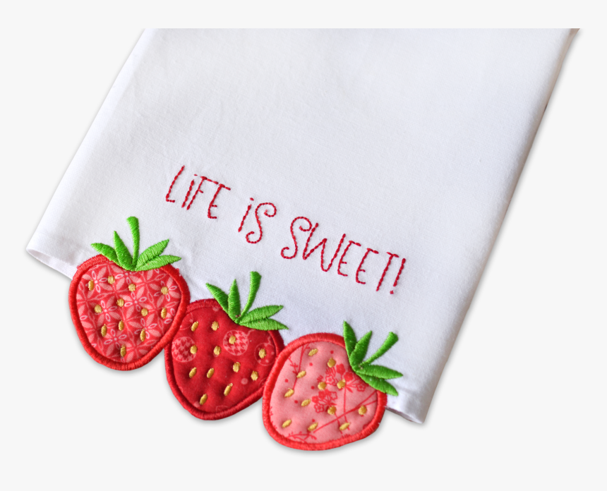 Life Is Sweet Tea Towel - Strawberry, HD Png Download, Free Download