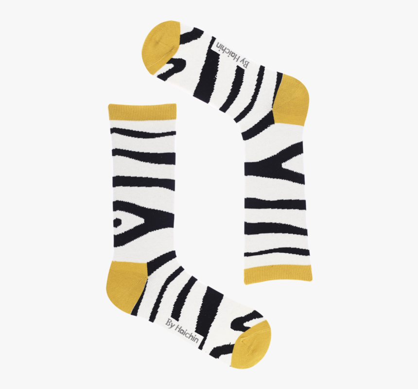 B# Zebra Stripe Sock - Sock, HD Png Download, Free Download