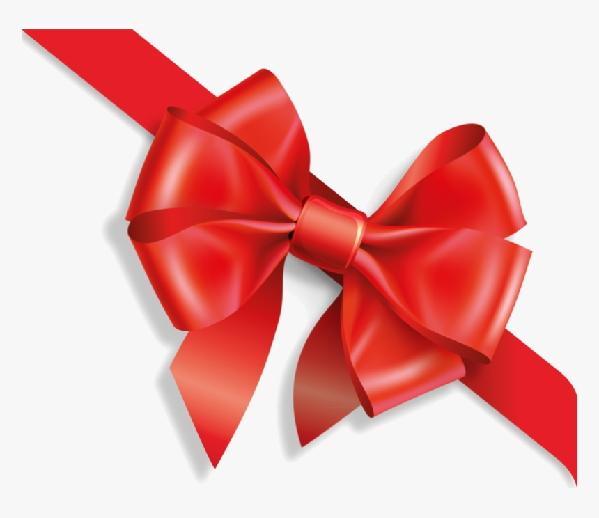 Christmas Bow Free Images Clipart Transparent Png - Gift Red Ribbon Png, Png Download, Free Download