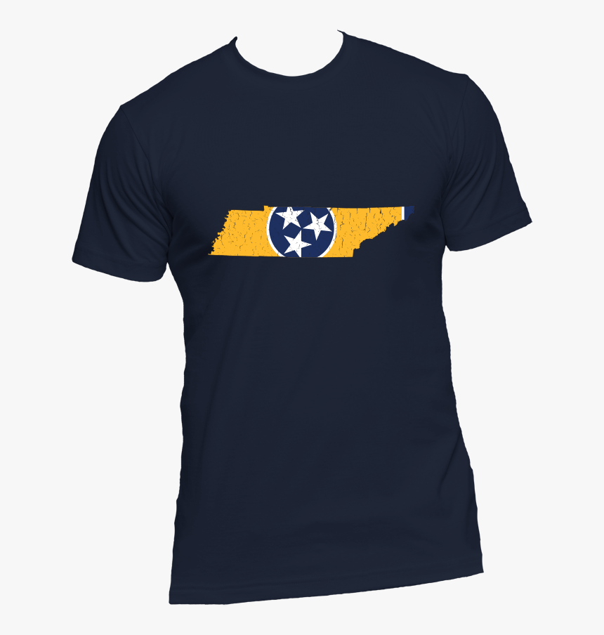 Tennessee Flag State Outline Yellow Mens Short Sleeve - Mirkwood T Shirt, HD Png Download, Free Download