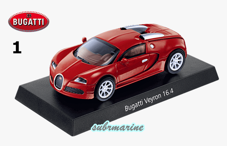 World Hyper Car Collection 1/64 Diecast Models Bugatti - 1 64 Bugatti Veyron, HD Png Download, Free Download