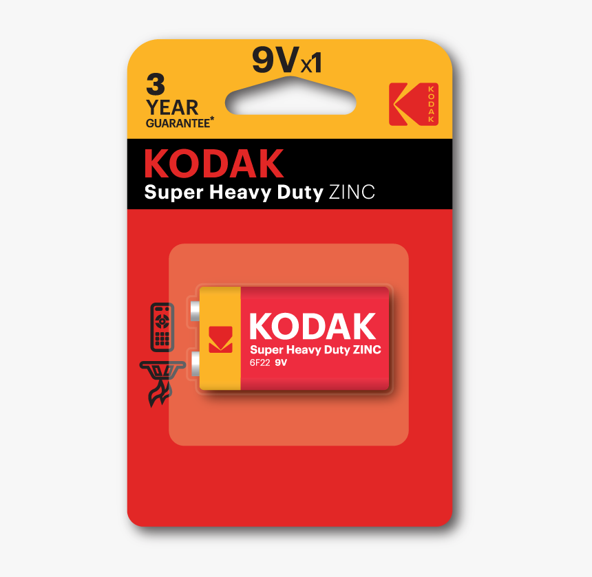 Batteries - Kodak Super Heavy Duty Zinc Batteries, HD Png Download, Free Download