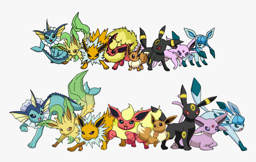 Pokemon Eeveelutions , Png Download, Transparent Png, Free Download