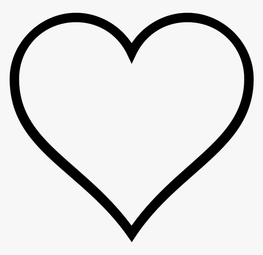 Love Heart Outline Svg Hd Png Download Kindpng