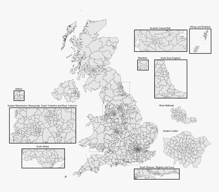 2017 Electoral Map Uk, HD Png Download, Free Download