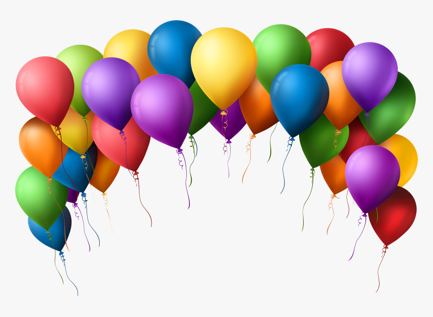 Balloon Arch Transparent Png Clip Art Imageu200b Gallery - Transparent Background Birthday Balloons, Png Download, Free Download