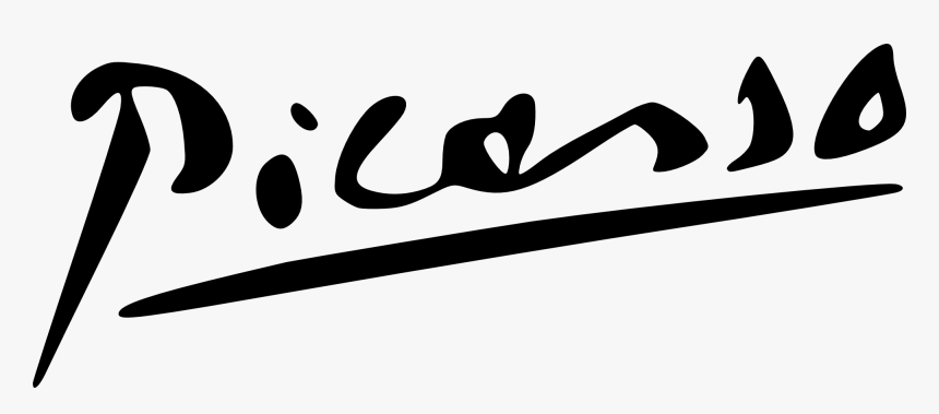 Flourish Clipart Signature - Pablo Picasso Signature, HD Png Download, Free Download