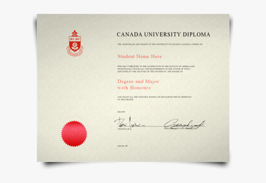 Fake Canada College Diploma - Universidad Canada Diploma Toronto, HD Png Download, Free Download